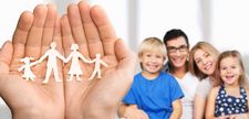 Foto einer Familie