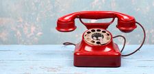 Foto rotes Telefon