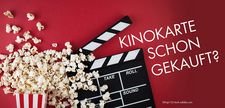 Foto zeigt Popcorn und Filmklappe