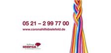 Logo und Hotline der Solidarischen Corona-Hilfe Bielefeld