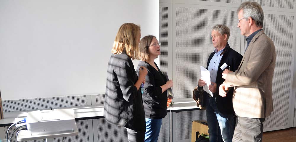 Gruppenbild von links nach rechts Antje Fischle, Lisa Schmidt, Klaus Wollny und Ulrich Sickmann