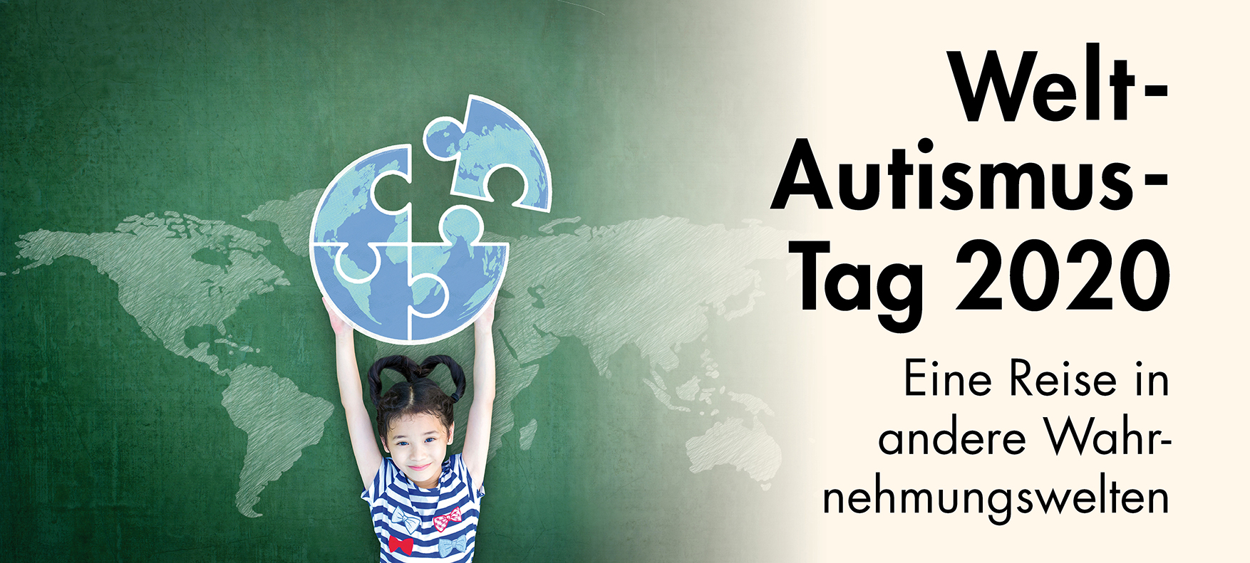 Mädchen vor Weltkugel